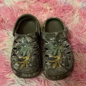 Rugged shark!  Camouflage Kids Slip-On Water Shoes